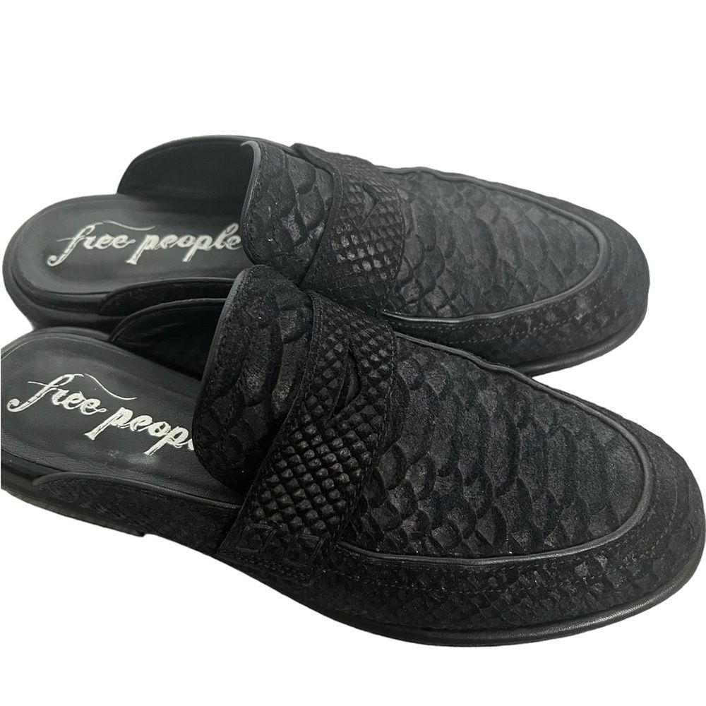Free People Black Slip-on Loafers - Picture 3 of 7